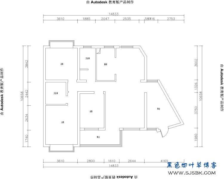 【现代全景】锦绣园126户型精致设计-第1张图片
