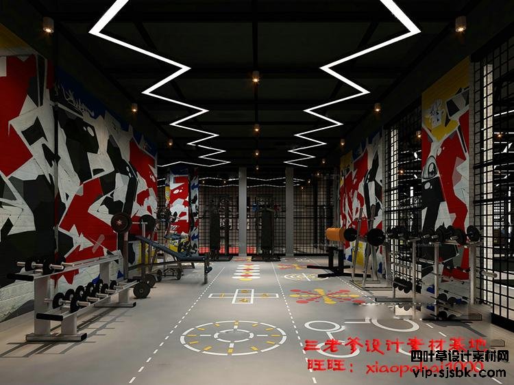 新瑜伽馆会所健身房3d模型体育器材3Dmax效果图设计素材-第51张图片